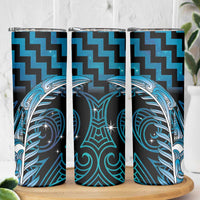 Blue Matariki New Zealand Skinny Tumbler Maori Poutama Galaxy Vibes LT14 - Polynesian Pride