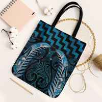 Blue Matariki New Zealand Tote Bag Maori Poutama Galaxy Vibes - Polynesian Pride