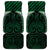 Green Matariki New Zealand Car Mats Maori Poutama Galaxy Vibes