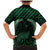 Green Matariki New Zealand Family Matching Mermaid Dress and Hawaiian Shirt Maori Poutama Galaxy Vibes