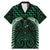Green Matariki New Zealand Family Matching Mermaid Dress and Hawaiian Shirt Maori Poutama Galaxy Vibes