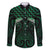 Green Matariki New Zealand Family Matching Mermaid Dress and Hawaiian Shirt Maori Poutama Galaxy Vibes
