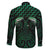 Green Matariki New Zealand Family Matching Mermaid Dress and Hawaiian Shirt Maori Poutama Galaxy Vibes