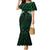 Green Matariki New Zealand Family Matching Mermaid Dress and Hawaiian Shirt Maori Poutama Galaxy Vibes