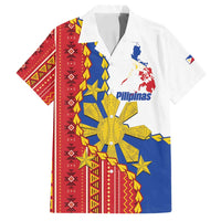 Philippines Independence Day Family Matching Off Shoulder Maxi Dress and Hawaiian Shirt Pilipinas Sun Stars Igorot Pattern