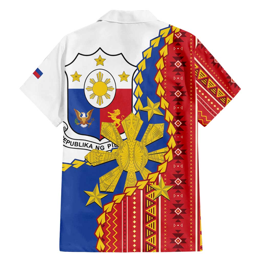 Philippines Independence Day Family Matching Tank Maxi Dress and Hawaiian Shirt Pilipinas Sun Stars Igorot Pattern