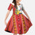 Philippines Independence Day Kid Short Sleeve Dress Pilipinas Sun Stars Igorot Pattern