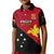 Papua New Guinea Football Kid Polo Shirt Go PNG Polynesian Pattern Sporty Style LT14 Kid Red - Polynesian Pride