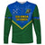 Solomon Islands Football Long Sleeve Shirt Polynesian Pattern Sporty Style LT14 Unisex Green - Polynesian Pride
