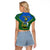 Personalised Solomon Islands Football Raglan Cropped T Shirt Polynesian Pattern Sporty Style LT14 - Polynesian Pride