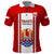 Tahitian Football Polo Shirt Tahiti Coat Of Arm Polynesian Sporty Style LT14 Red - Polynesian Pride