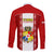 Tonga Football Long Sleeve Button Shirt Tongan Ngatu Pattern Sporty Style LT14 - Polynesian Pride