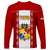 Tonga Football Long Sleeve Shirt Tongan Ngatu Pattern Sporty Style LT14 - Polynesian Pride