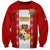 Personalised Tonga Football Sweatshirt Tongan Ngatu Pattern Sporty Style LT14 Unisex Red - Polynesian Pride