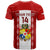Custom Tonga Football T Shirt Tongan Ngatu Pattern Sporty Style LT14 - Polynesian Pride