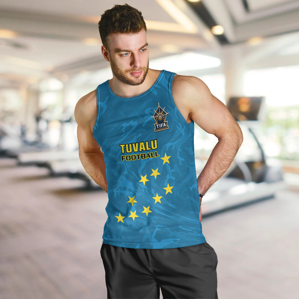 Tuvalu Islands Football Men Tank Top Polynesian Pattern Sporty Style LT14 - Polynesian Pride