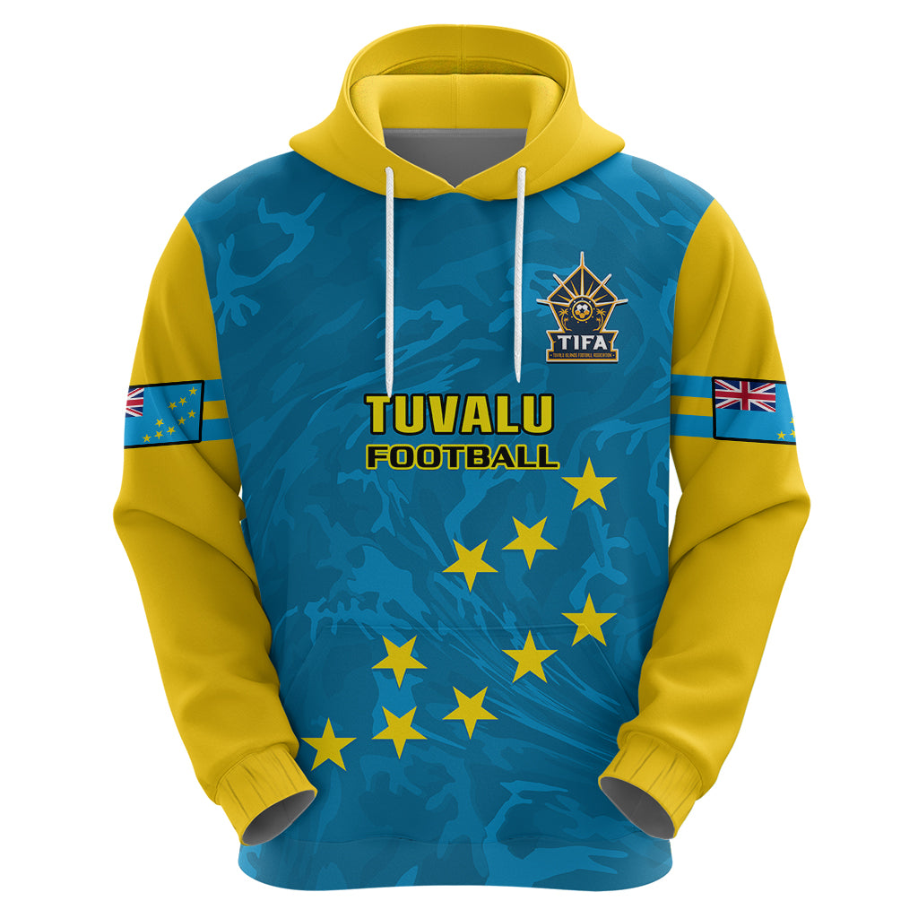 Custom Tuvalu Islands Football Hoodie Polynesian Pattern Sporty Style LT14 - Polynesian Pride