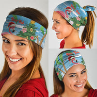 Flamingo Hawaii Summer Christmas Personalized Neck Gaiter Mele Kalikimaka Beachy Vibes