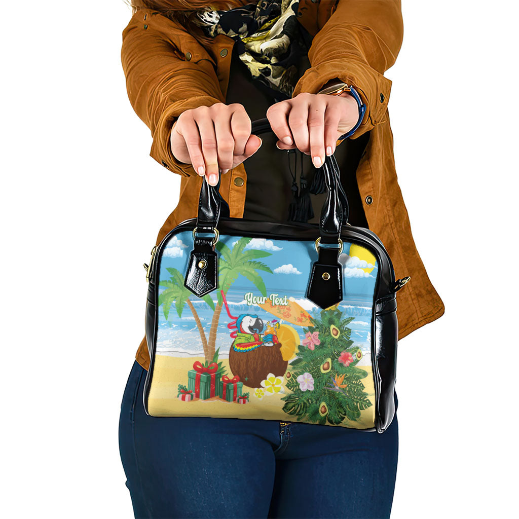 Chilling Parrot Hawaii Summer Christmas Personalized Shoulder Handbag It's 5 O'Clock Somewhere Beachy Vibes