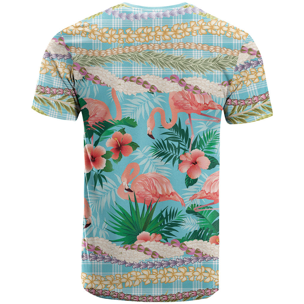Flamingo Hawaii Summer T Shirt Hawaiian Lei Pakala Motifs Tropical Style