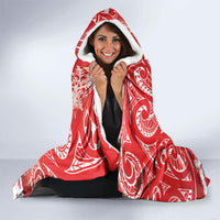 New Zealand Christmas In July Hooded Blanket Funny Santa Sheep Meri Kirihimete Red LT14 - Polynesian Pride