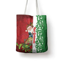 Meri Kirihimete New Zealand Tote Bag Cute Santa NZ Animals and Pohutukawa
