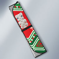 New Zealand Christmas In July Auto Sun Shade Meri Kirihimete Hei Tiki Taniko Motifs Seamless LT14 - Polynesian Pride