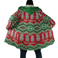 New Zealand Christmas In July Cloak Meri Kirihimete Hei Tiki Taniko Motifs Seamless LT14 - Polynesian Pride