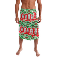 New Zealand Christmas In July Lavalava Meri Kirihimete Hei Tiki Taniko Motifs Seamless LT14 Red - Polynesian Pride