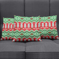New Zealand Christmas In July Pillow Cover Meri Kirihimete Hei Tiki Taniko Motifs Seamless LT14 - Polynesian Pride