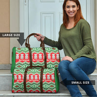 New Zealand Christmas In July Travel Bag Meri Kirihimete Hei Tiki Taniko Motifs Seamless LT14 - Polynesian Pride