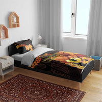 Papua New Guinea Independence Day Bedding Set 50th Anniversary Papua Niu Gini Bird Of Paradise LT14