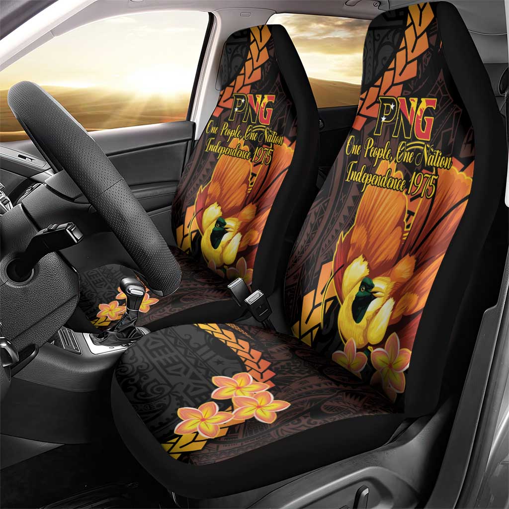 Papua New Guinea Independence Day Car Seat Cover 50th Anniversary Papua Niu Gini Bird Of Paradise LT14 - Polynesian Pride