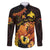 Papua New Guinea Independence Day Family Matching Off The Shoulder Long Sleeve Dress and Hawaiian Shirt 50th Anniversary Papua Niu Gini Bird Of Paradise LT14