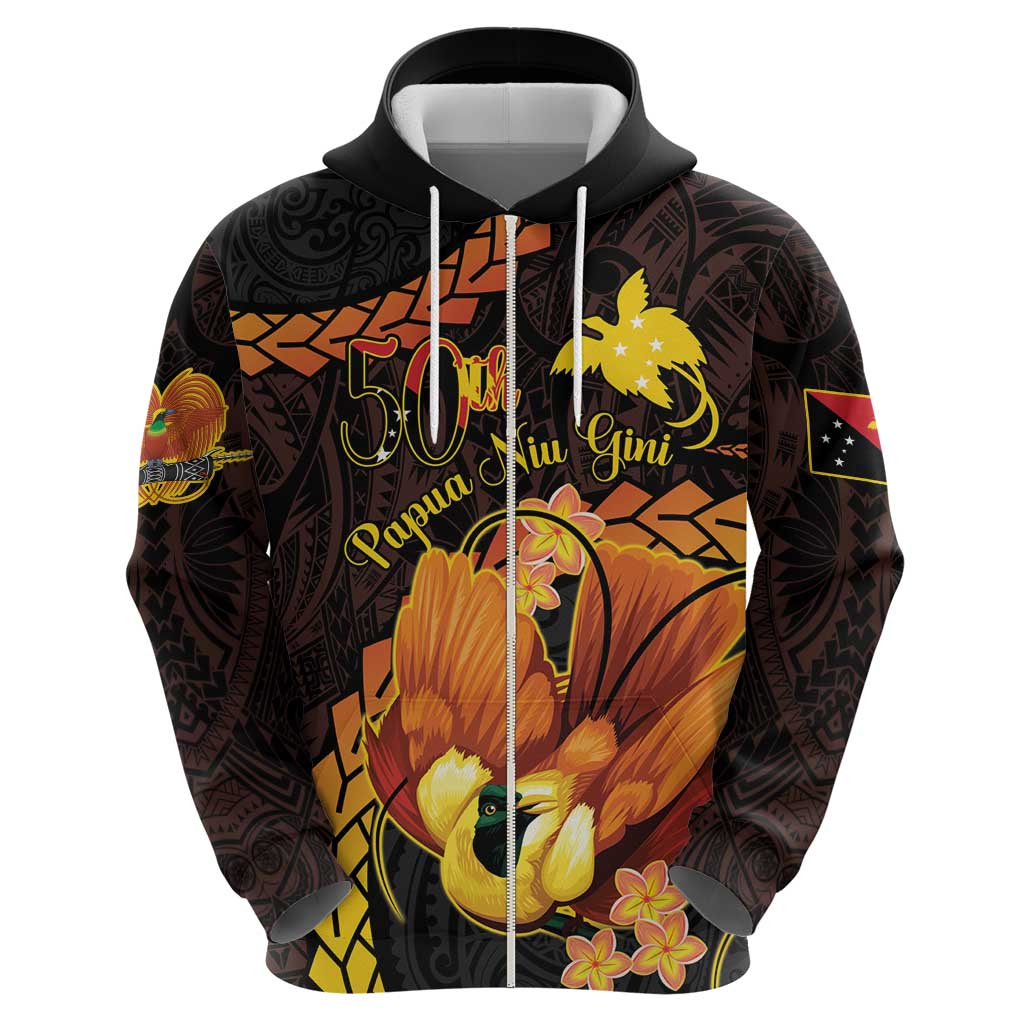 Papua New Guinea Independence Day Hoodie 50th Anniversary Papua Niu Gini Bird Of Paradise LT14 - Polynesian Pride