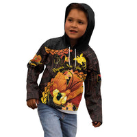 Papua New Guinea Independence Day Kid Hoodie 50th Anniversary Papua Niu Gini Bird Of Paradise LT14 - Polynesian Pride