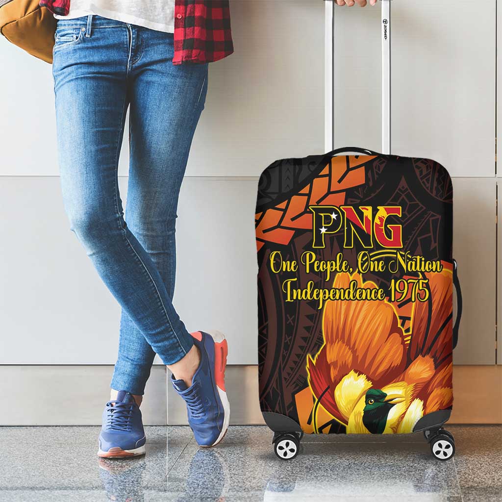 Papua New Guinea Independence Day Luggage Cover 50th Anniversary Papua Niu Gini Bird Of Paradise LT14 - Polynesian Pride