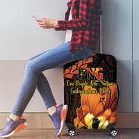 Papua New Guinea Independence Day Luggage Cover 50th Anniversary Papua Niu Gini Bird Of Paradise LT14 - Polynesian Pride