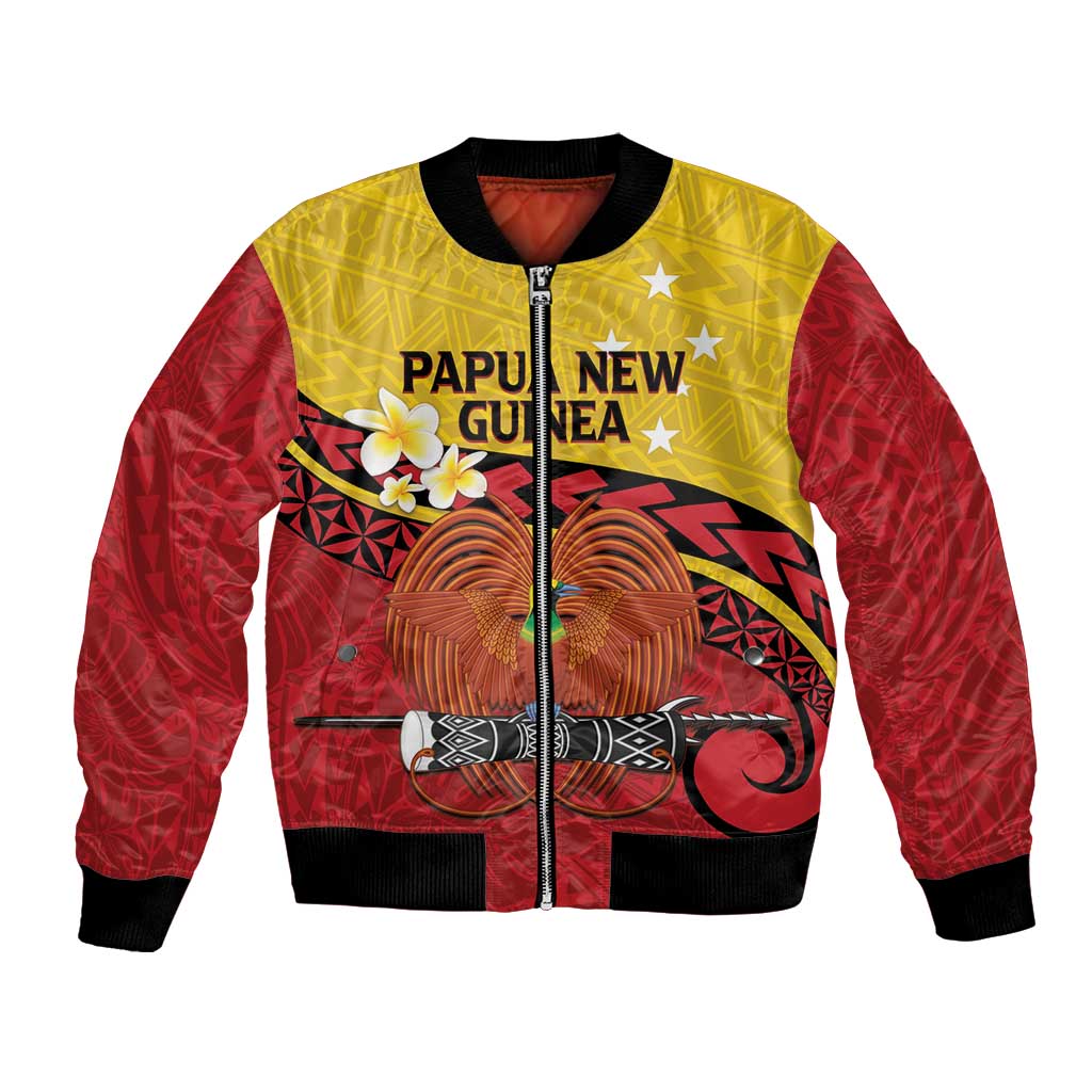 Papua New Guinea Independence Day Bomber Jacket Since 1975 Unity In Diversity LT14 Unisex Red - Polynesian Pride