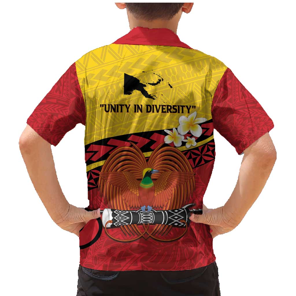 Papua New Guinea Independence Day Family Matching Mermaid Dress and Hawaiian Shirt Since 1975 Unity In Diversity LT14 - Polynesian Pride