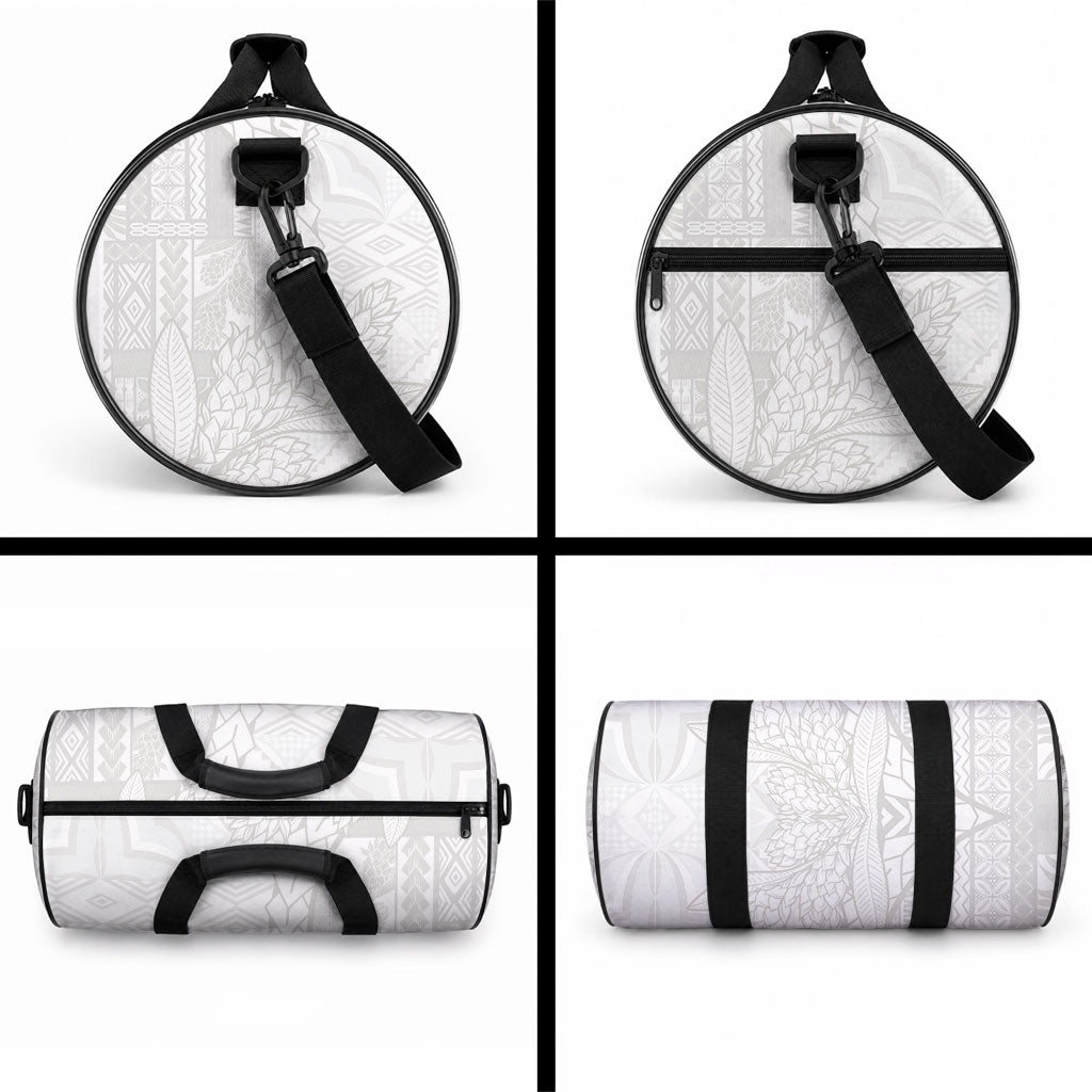 Samoa White Sunday Duffle Bag Lotu Tamaiti Siapo With Teuila