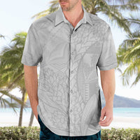 Samoa White Sunday Hawaiian Shirt Lotu Tamaiti Siapo With Teuila