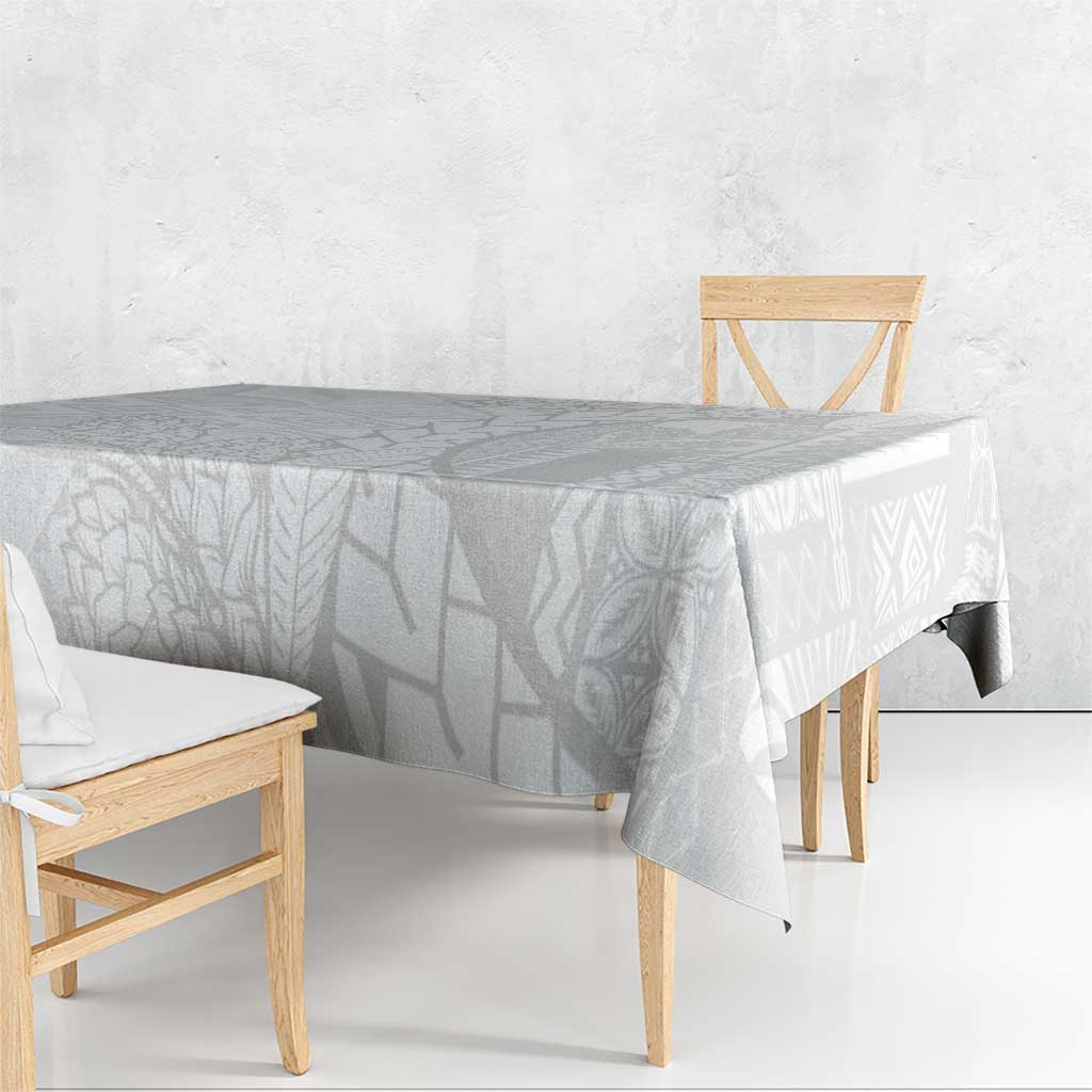 Samoa White Sunday Tablecloth Lotu Tamaiti Siapo With Teuila