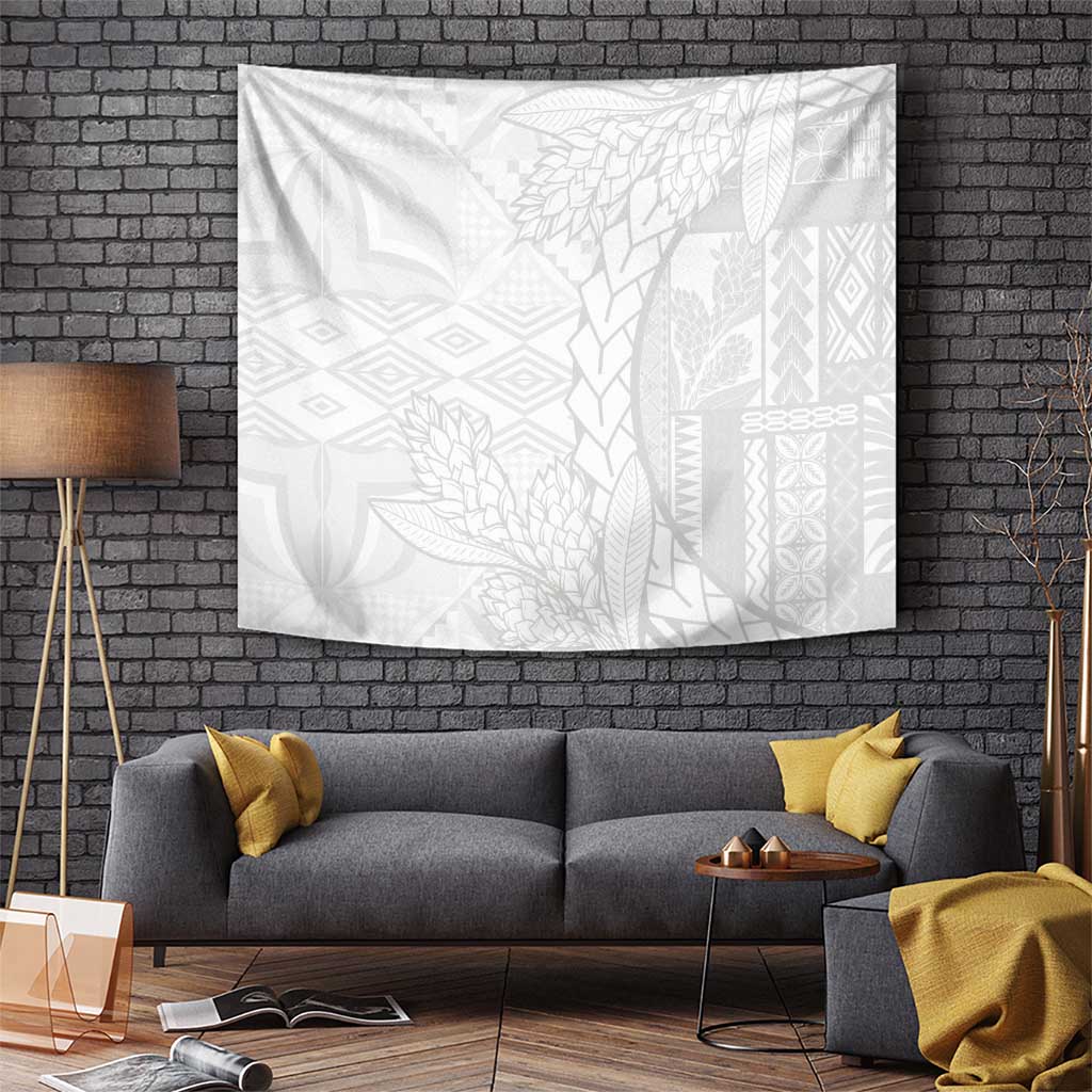 Samoa White Sunday Tapestry Lotu Tamaiti Siapo With Teuila