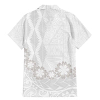 Tonga White Sunday Family Matching Mermaid Dress and Hawaiian Shirt Manuia le Aso Sa o Tamaiti Heilala With Ngatu Pattern LT14 - Polynesian Pride
