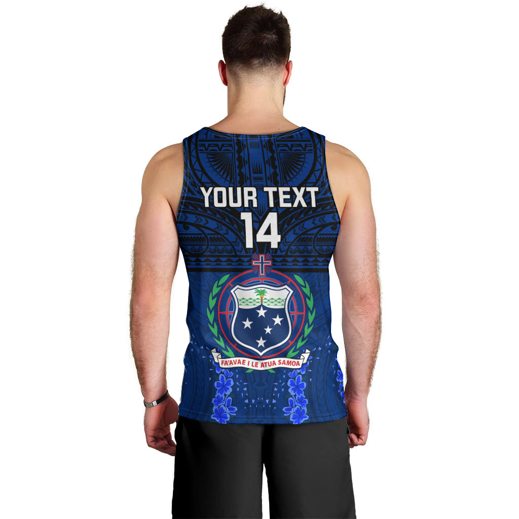 Custom Samoa Rugby Men Tank Top World Cup 2023 Go Champions Manu Samoa LT14 - Polynesian Pride
