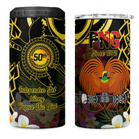 Papua New Guinea 50th Independence Anniversary 4 in 1 Can Cooler Tumbler Independen Stet bilong Papua Niu Gini LT14 One Size: 16 oz Black - Polynesian Pride
