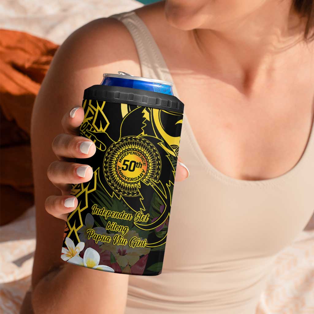 Papua New Guinea 50th Independence Anniversary 4 in 1 Can Cooler Tumbler Independen Stet bilong Papua Niu Gini LT14 - Polynesian Pride