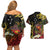 Papua New Guinea 50th Independence Anniversary Couples Matching Off Shoulder Short Dress and Hawaiian Shirt Independen Stet bilong Papua Niu Gini LT14