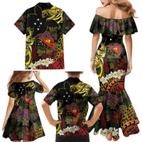 Papua New Guinea 50th Independence Anniversary Family Matching Mermaid Dress and Hawaiian Shirt Independen Stet bilong Papua Niu Gini LT14 - Polynesian Pride